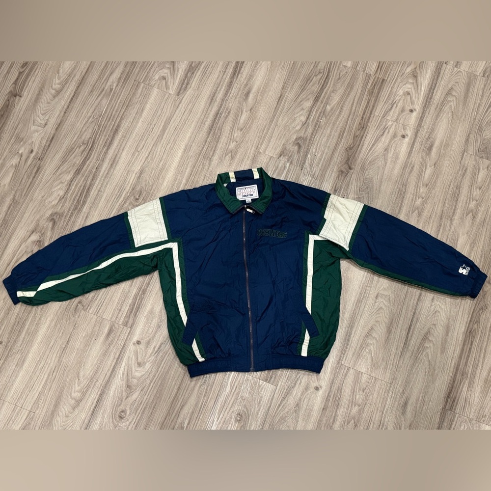 Vintage Starter Windbreaker Milwaukee Brewers